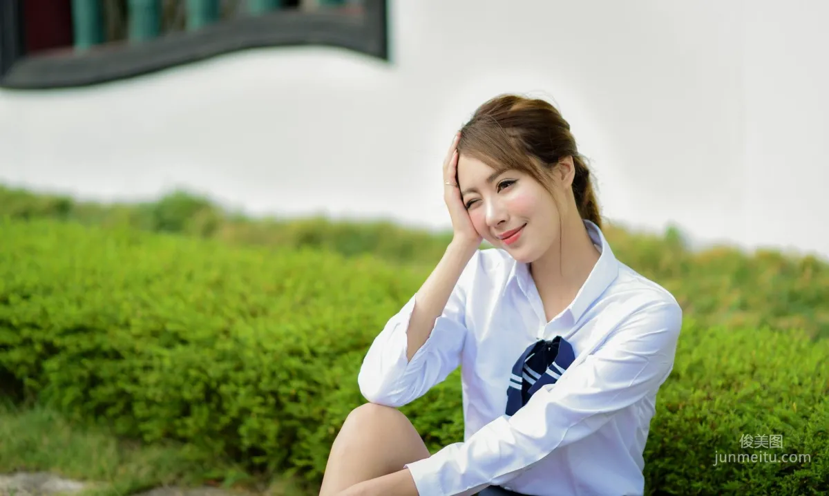 [Taiwan Beauties] Miso Xia Qing Classic Qipao + Fresh School Uniform Photo Set photo 39