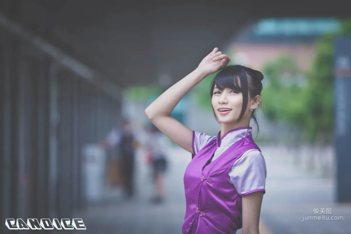 [台灣正妹] 蔡譯心Candice《空姐黑絲街拍》 寫真集 5