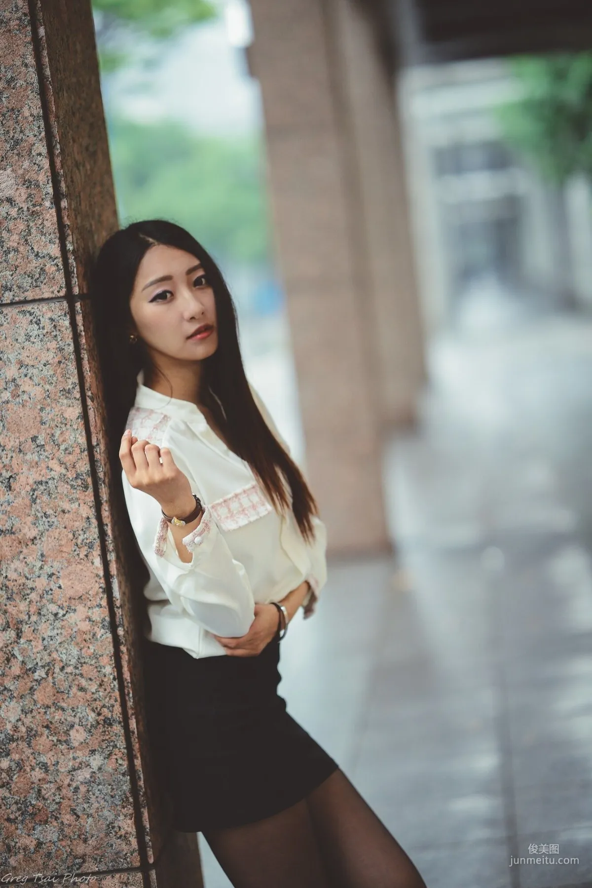 [Taiwan Beauties] Joan Xiaokui, Fresh Leg Model Style and Xinyi Street Snap Photo Set photo 45