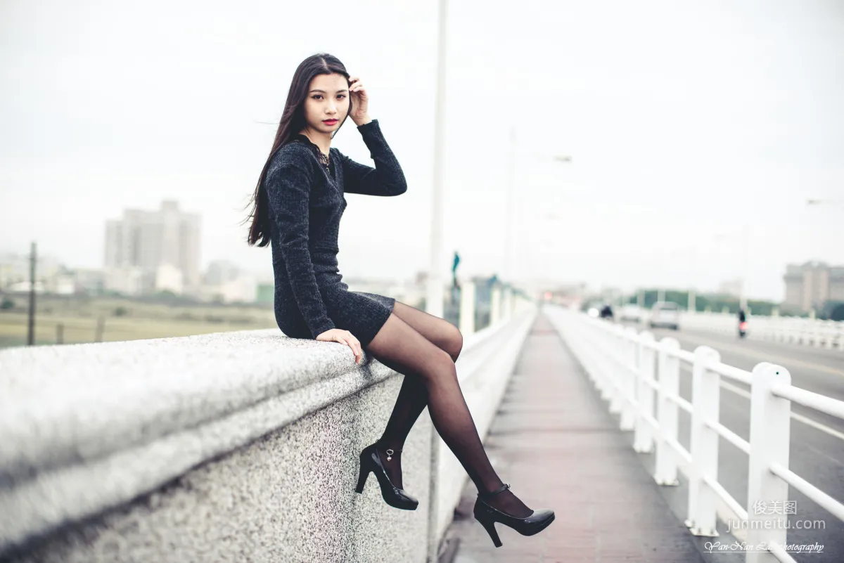 [Taiwan Beauties] Jenny, Black Stockings Outdoor Shoot Photo Set photo 38