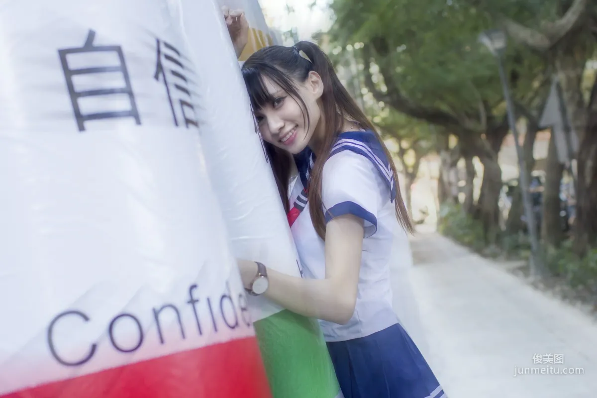 [Taiwan Beauties] Cai Yixin, Chiang Kai-shek Memorial Hall + Fujin Street Fashion Outdoor Shoot Photo Set photo 31