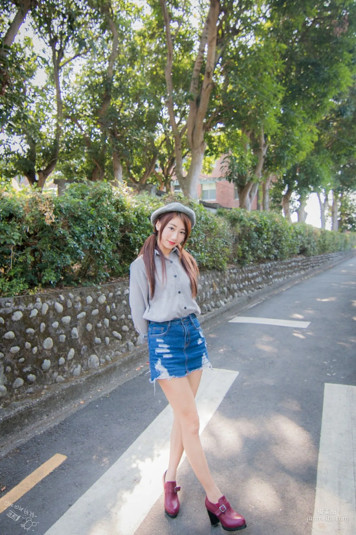 [Taiwan Beauties] Jiating Zhang Sweet Outdoor Shoot Short Skirt Series at Guangfu New Village Photo Set photo 12