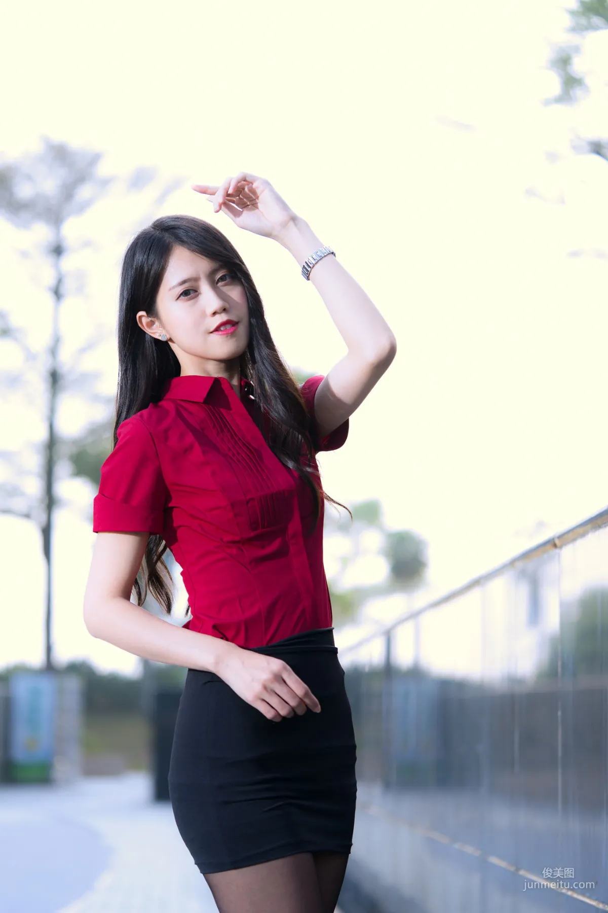 [Taiwan Beauties] Baoer Candy Dream Mall Black Stockings Street Snap Photo Set photo 9
