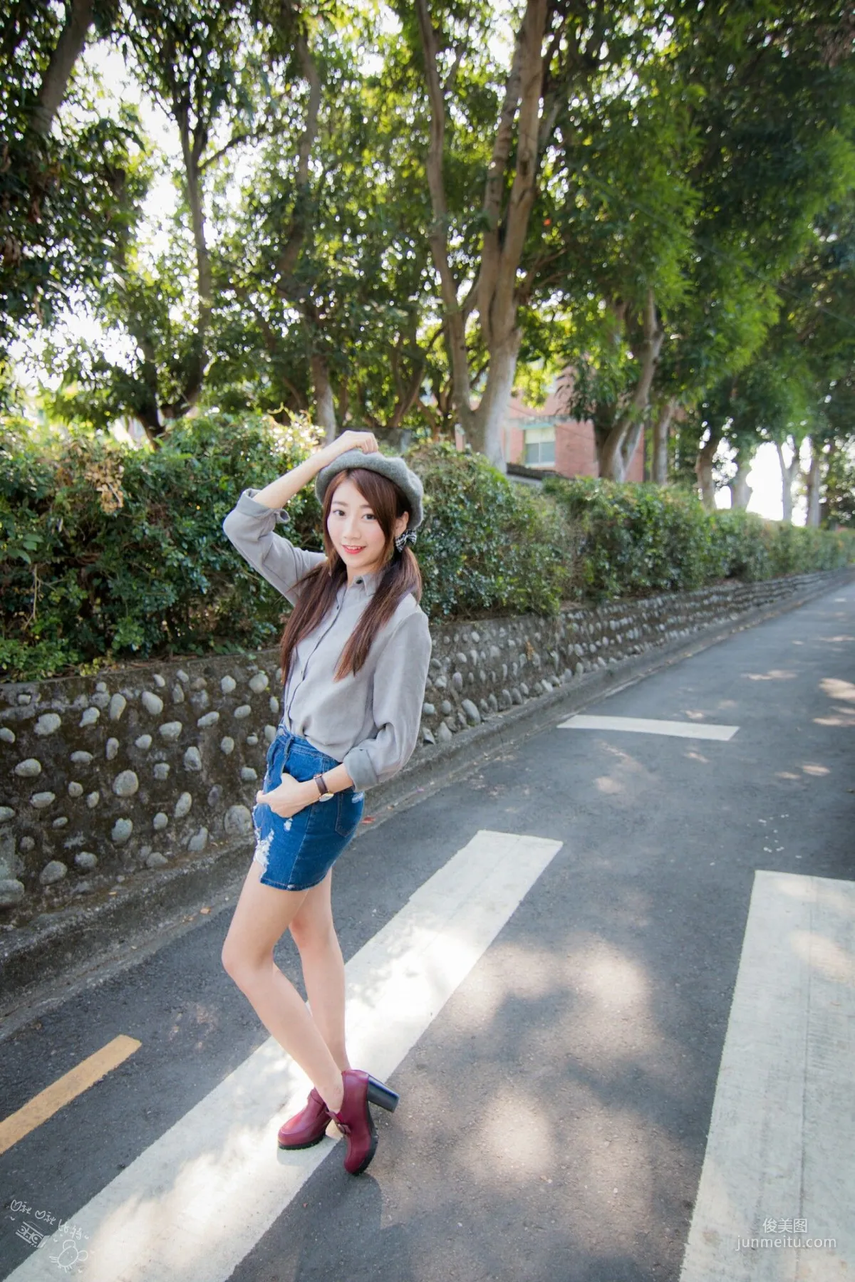 [Taiwan Beauties] Jiating Zhang Sweet Outdoor Shoot Short Skirt Series at Guangfu New Village Photo Set photo 52