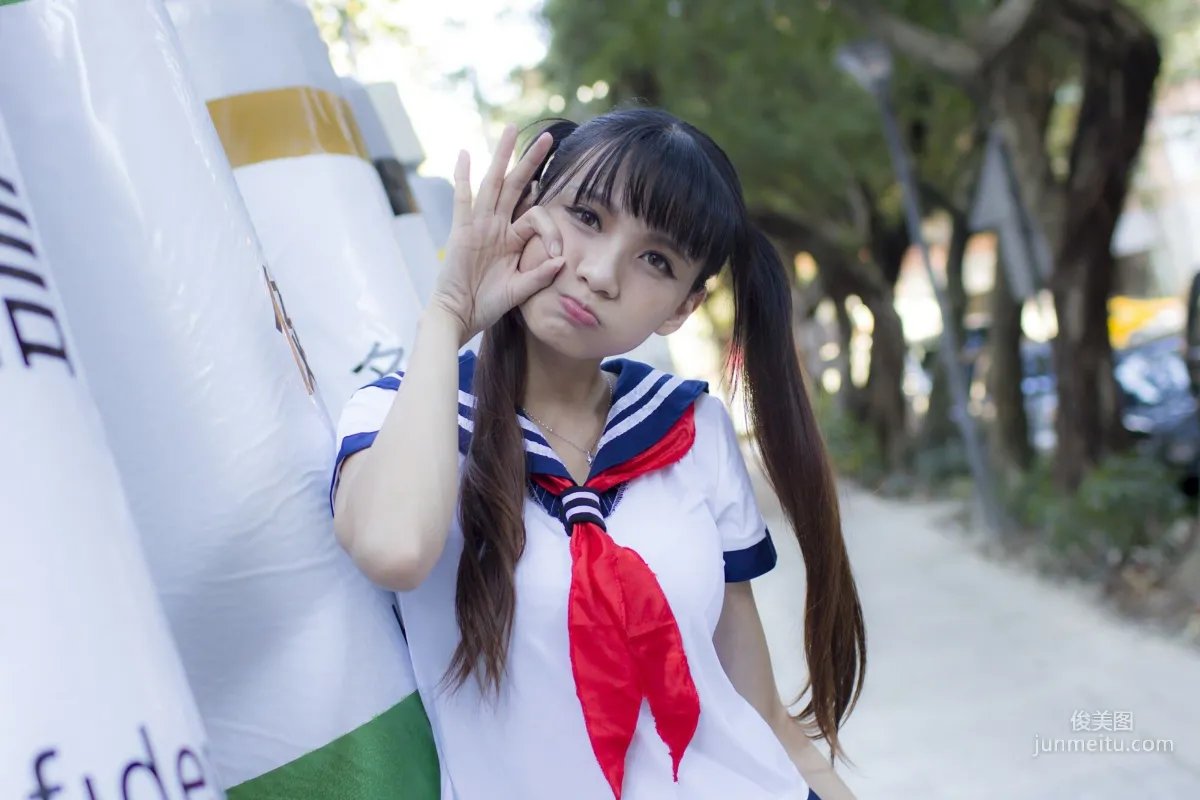 [Taiwan Beauties] Cai Yixin, Chiang Kai-shek Memorial Hall + Fujin Street Fashion Outdoor Shoot Photo Set photo 32