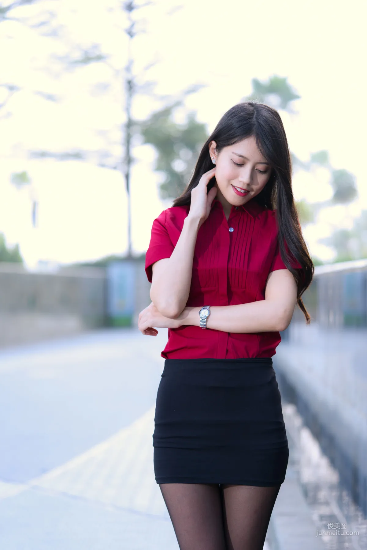 [Taiwan Beauties] Baoer Candy Dream Mall Black Stockings Street Snap Photo Set photo 74