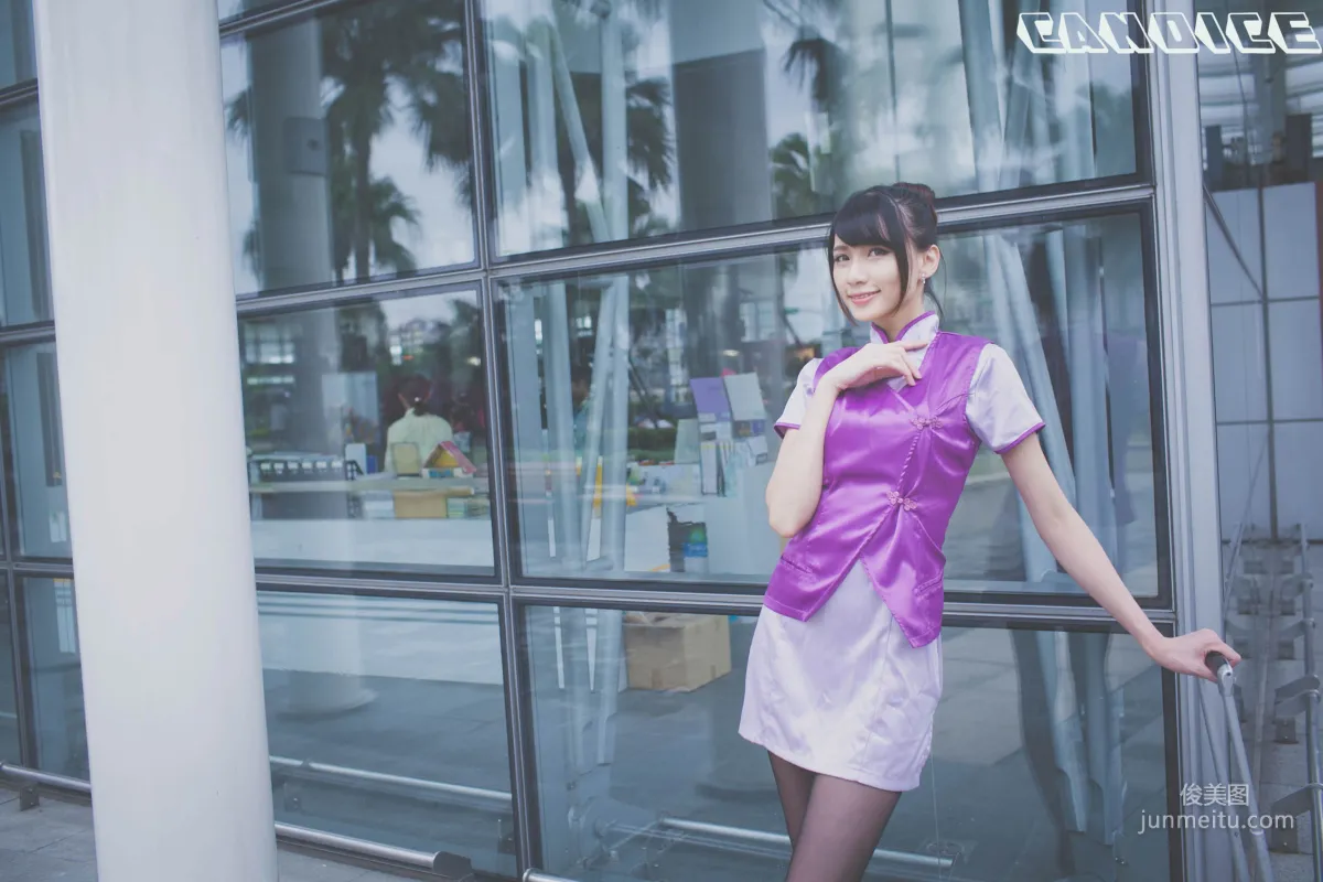 [台灣正妹] 蔡譯心Candice《空姐黑絲街拍》 寫真集 4