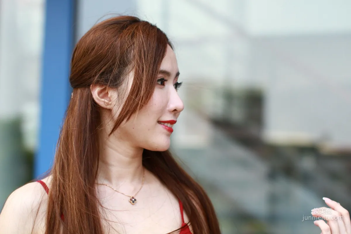 [Taiwan Beauties] Dora Zeng Yanxi, Kaohsiung Arena: Red Halter Bodycon Dress Photo Set photo 86