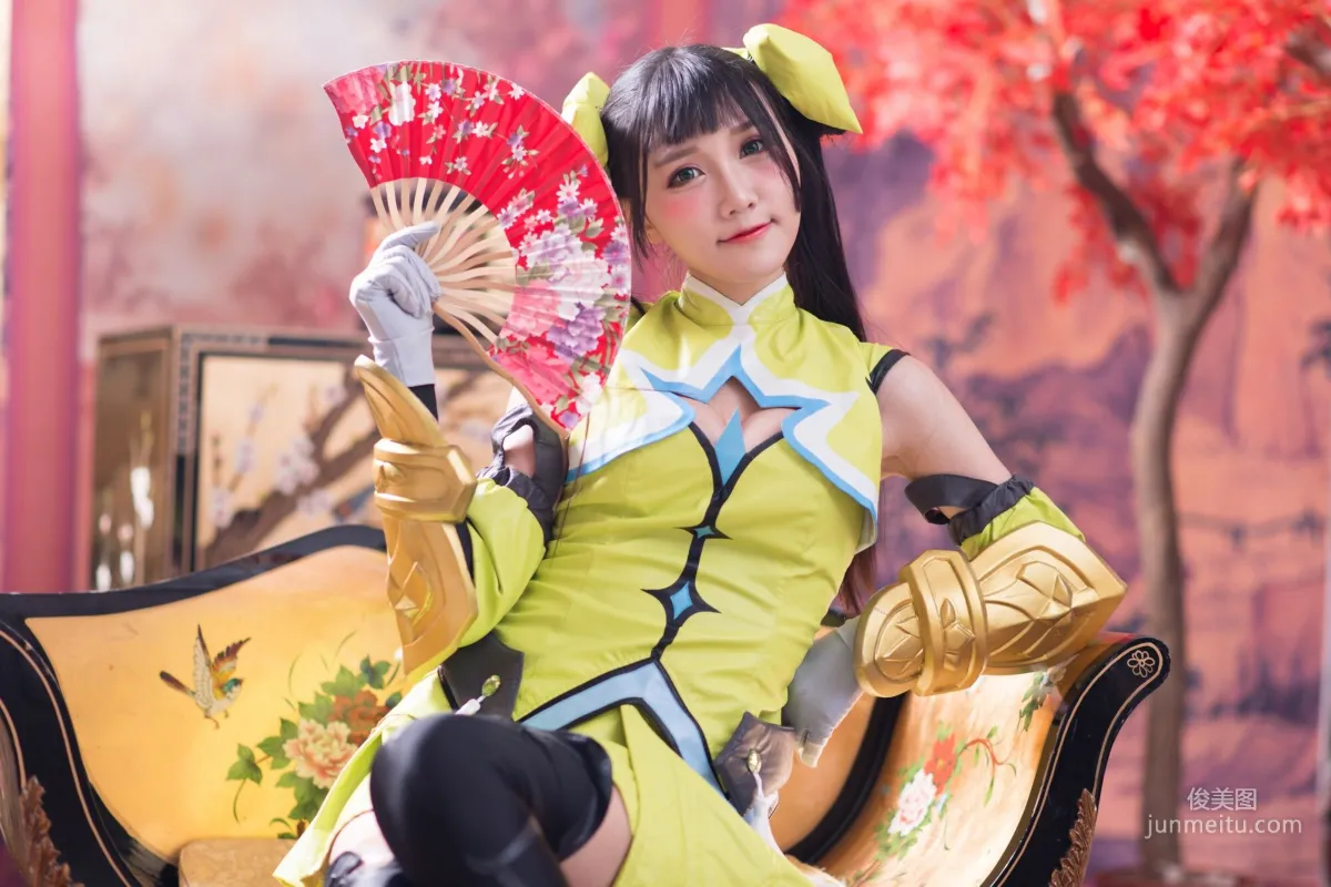 [台灣正妹] 喬喬兒《琴棚孫尚香 白絲》寫真集 10