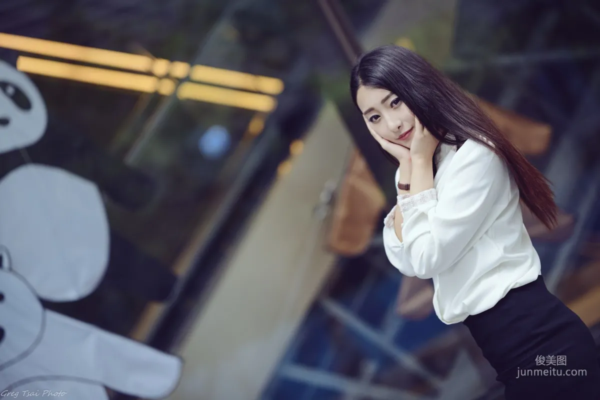[Taiwan Beauties] Joan Xiaokui, Fresh Leg Model Style and Xinyi Street Snap Photo Set photo 47