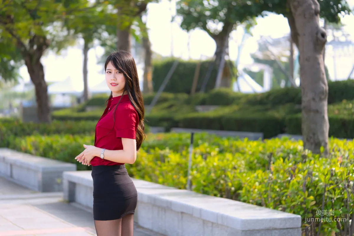 [Taiwan Beauties] Baoer Candy Dream Mall Black Stockings Street Snap Photo Set photo 15