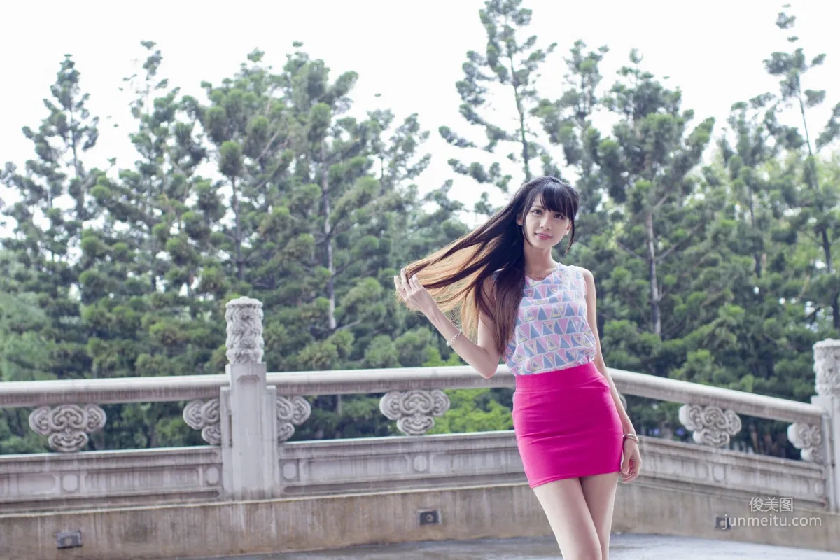 [Taiwan Beauties] Cai Yixin, Chiang Kai-shek Memorial Hall + Fujin Street Fashion Outdoor Shoot Photo Set photo 11