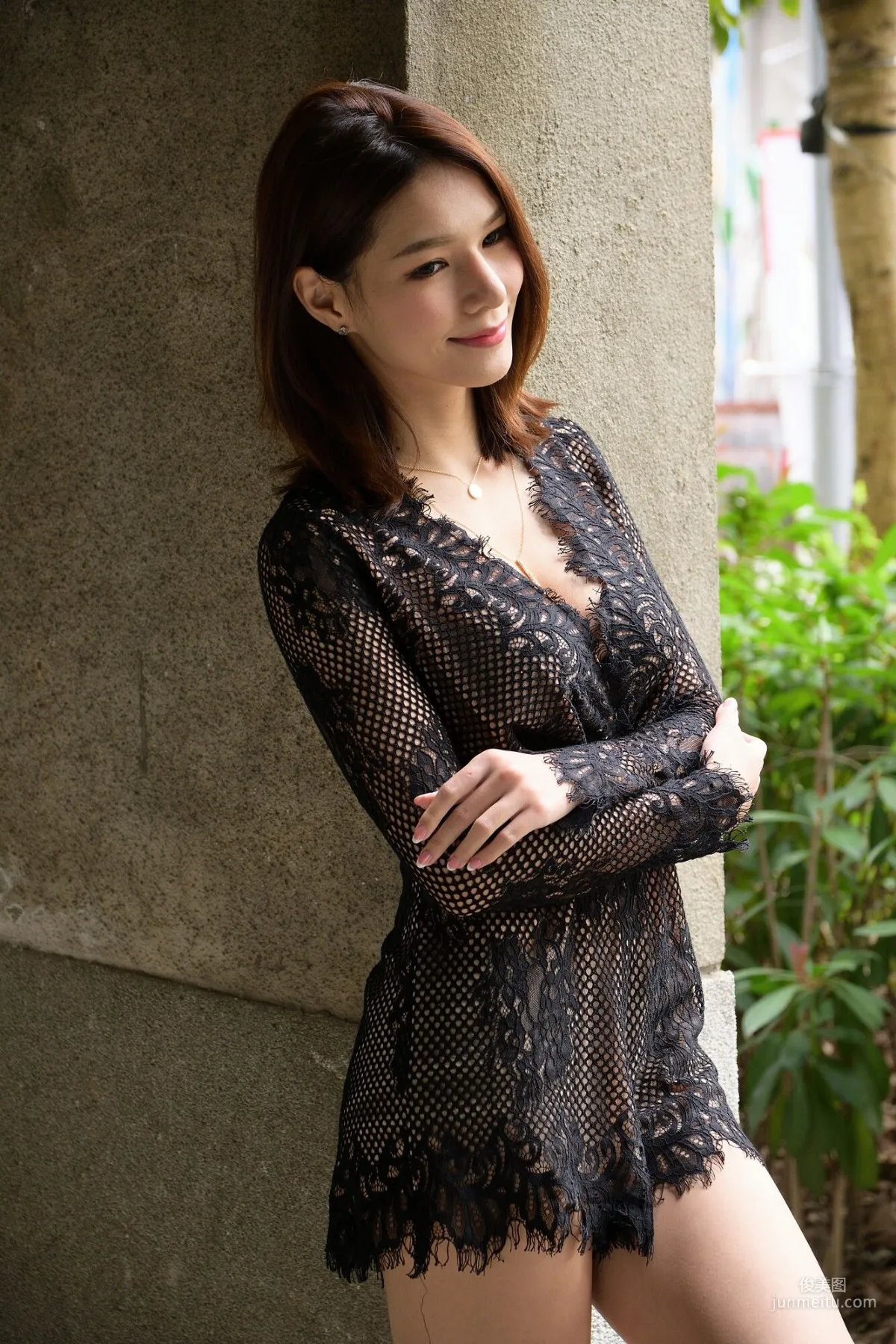 [Taiwan Beauties] Kate - Outdoor Shoot Black Lace Series Photo Set photo 1