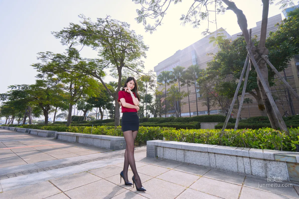 [Taiwan Beauties] Baoer Candy Dream Mall Black Stockings Street Snap Photo Set photo 26