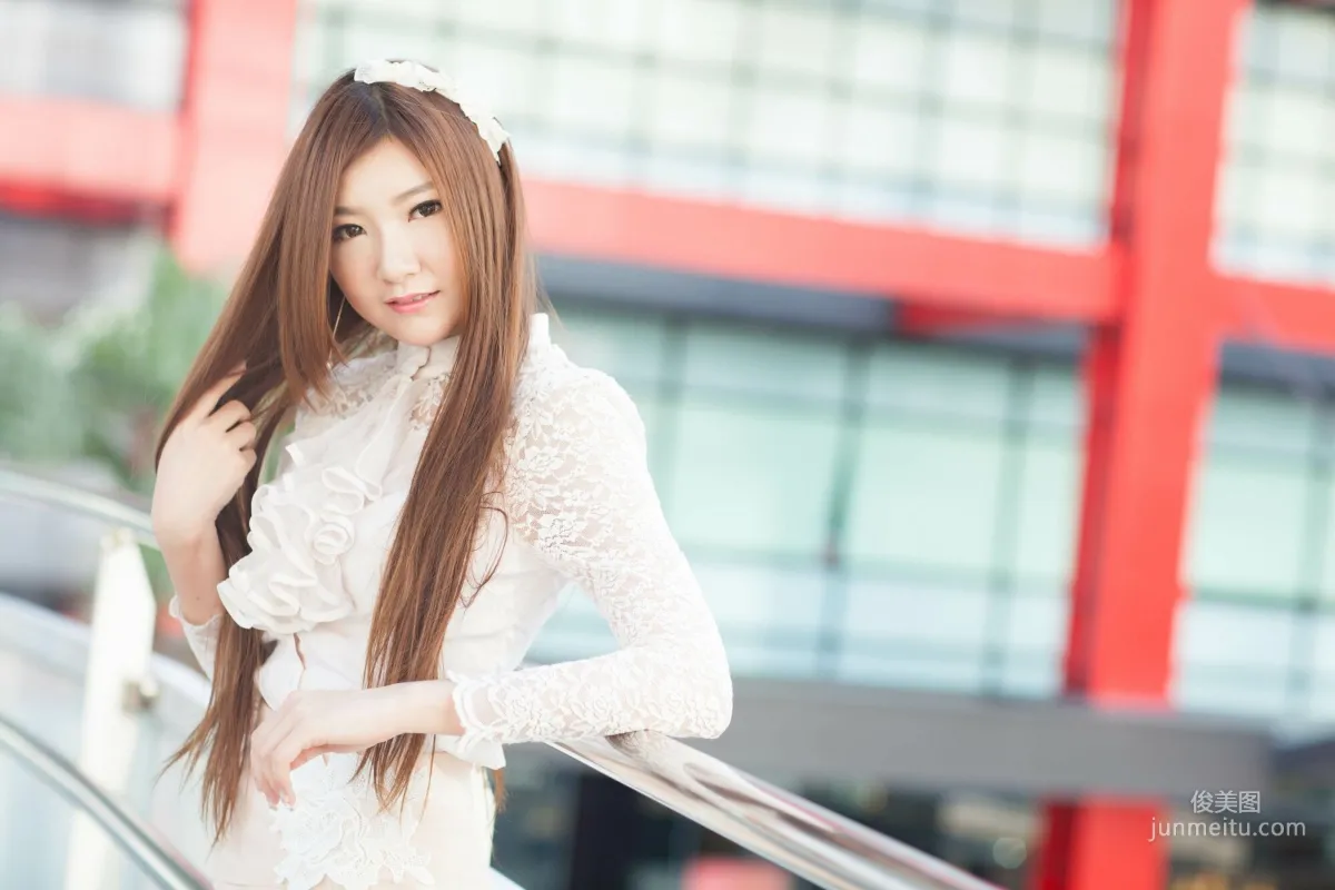 [Taiwan Beauties] Michelle Xiaoyu, Xinyi District Street Snap, Lace + Bodycon Mini Skirt Photo Set photo 58