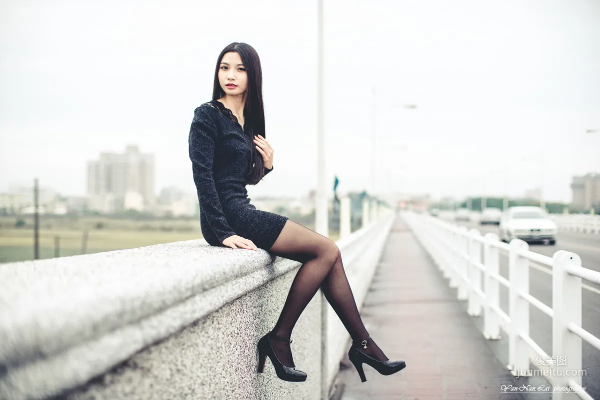 [Taiwan Beauties] Jenny, Black Stockings Outdoor Shoot Photo Set photo 39