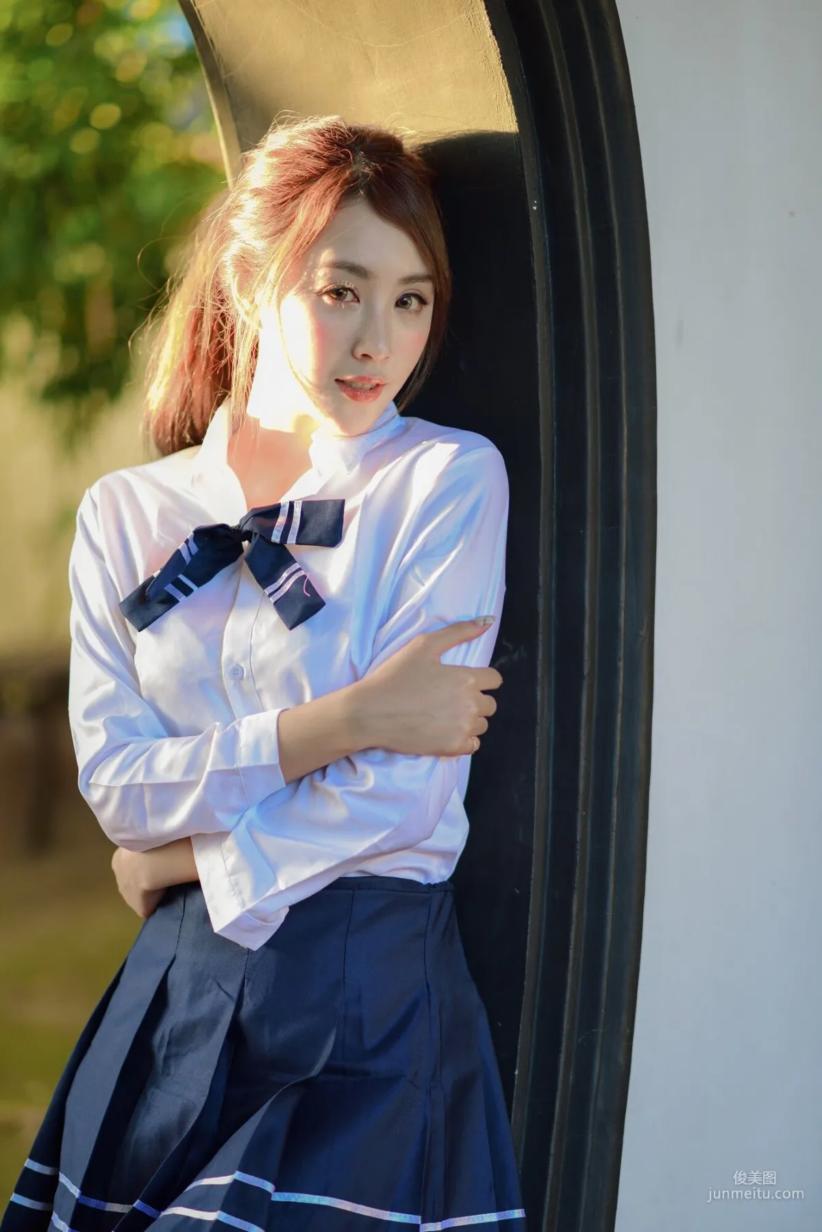 [Taiwan Beauties] Miso Xia Qing Classic Qipao + Fresh School Uniform Photo Set photo 30