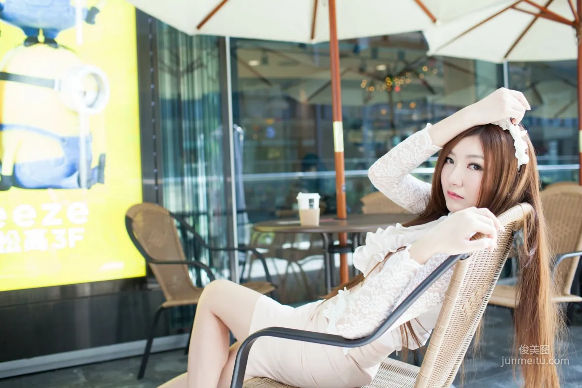 [Taiwan Beauties] Michelle Xiaoyu, Xinyi District Street Snap, Lace + Bodycon Mini Skirt Photo Set photo 103