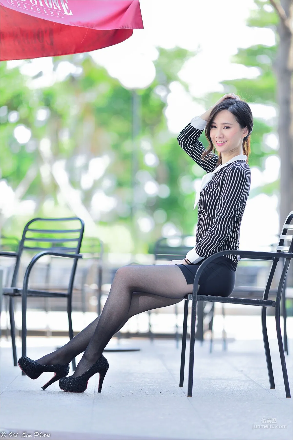 [台灣正妹] 張小米 - 黑絲OL女郎外拍 寫真集 73