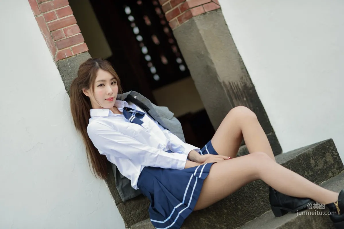 [Taiwan Beauties] Miso Xia Qing Classic Qipao + Fresh School Uniform Photo Set photo 45