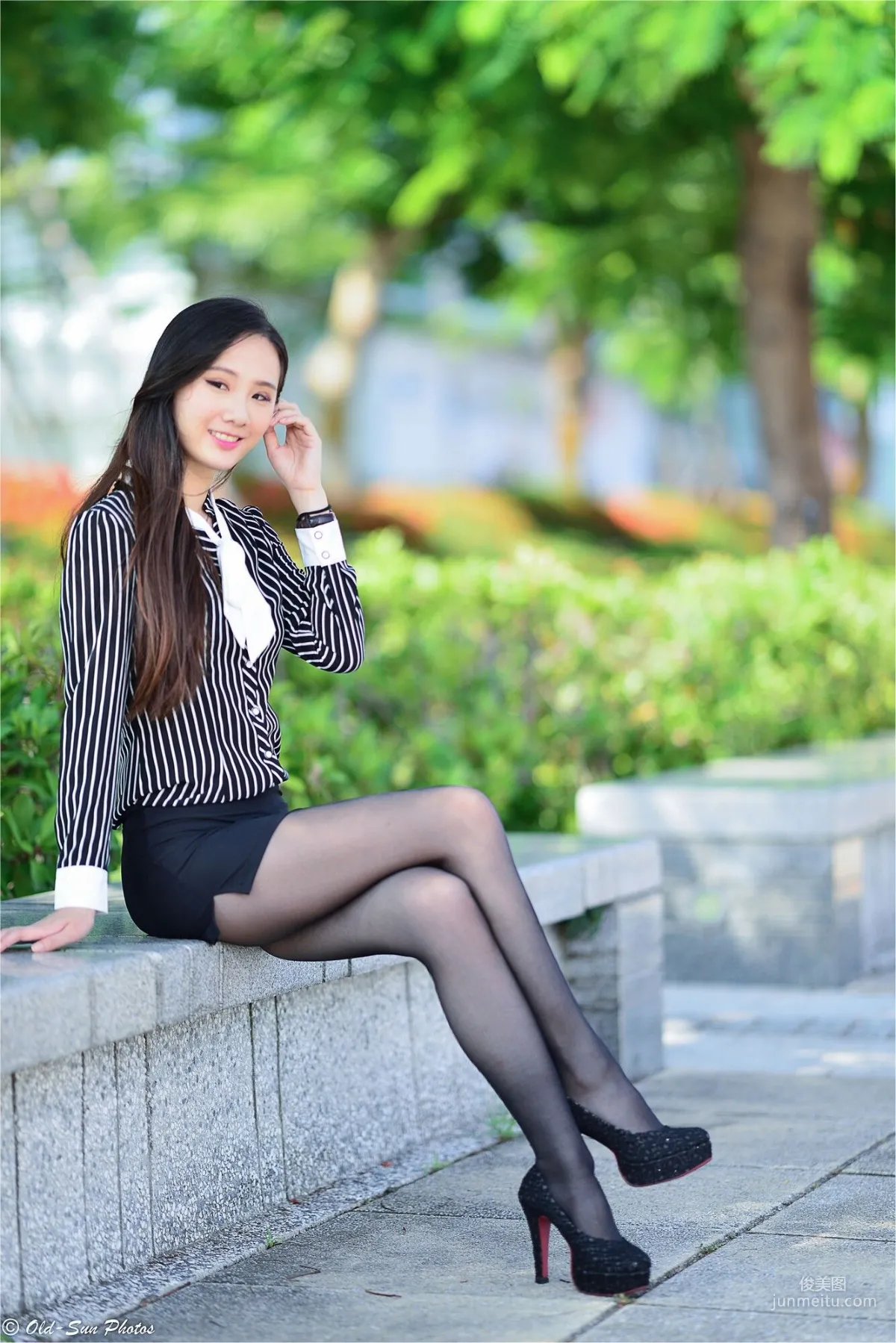 [台灣正妹] 張小米 - 黑絲OL女郎外拍 寫真集 37