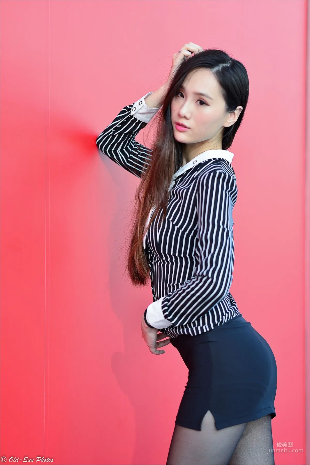 [台灣正妹] 張小米 - 黑絲OL女郎外拍 寫真集 82