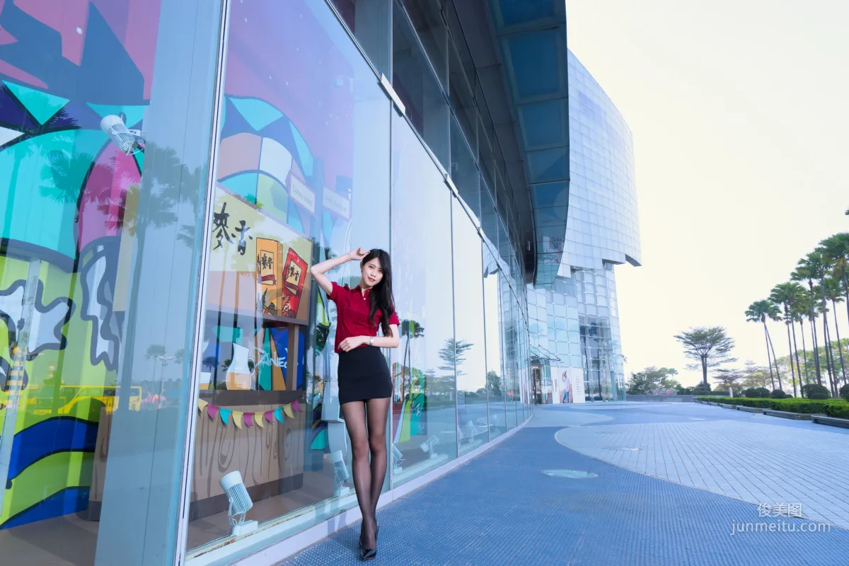 [Taiwan Beauties] Baoer Candy Dream Mall Black Stockings Street Snap Photo Set photo 61