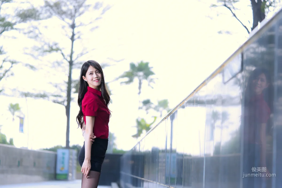 [Taiwan Beauties] Baoer Candy Dream Mall Black Stockings Street Snap Photo Set photo 10