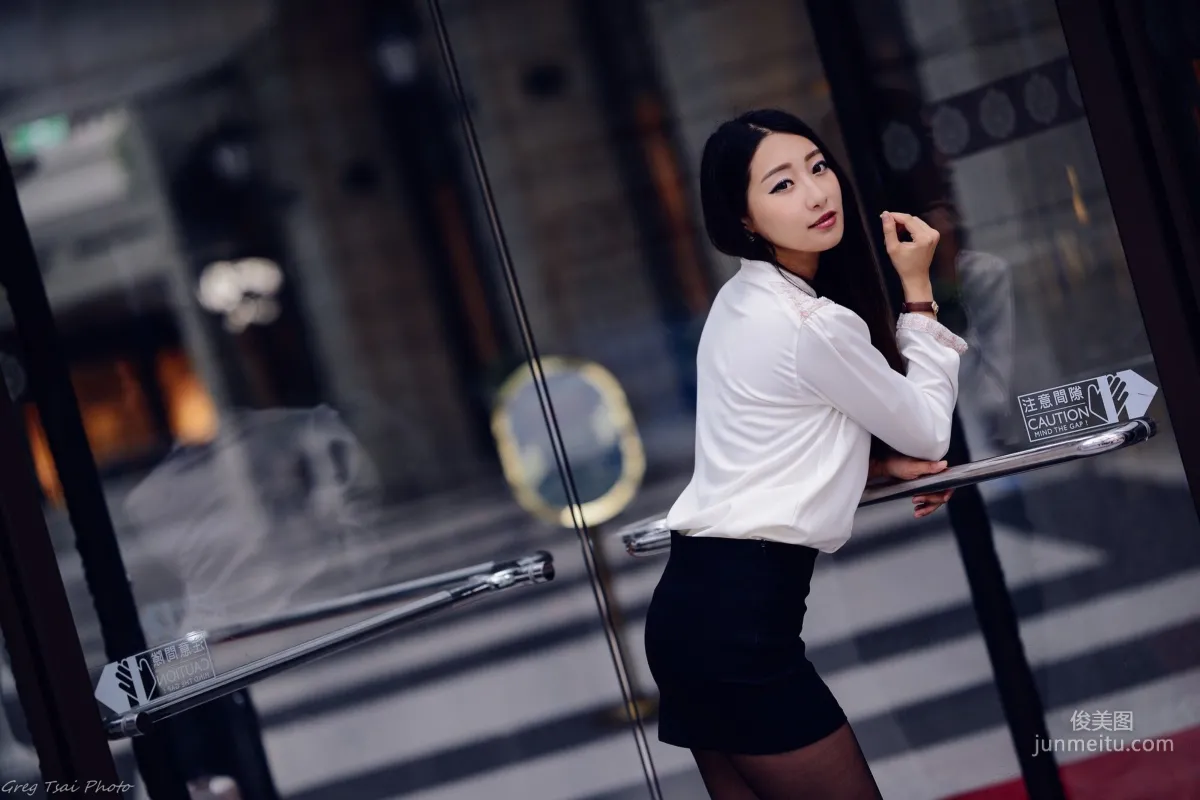 [Taiwan Beauties] Joan Xiaokui, Fresh Leg Model Style and Xinyi Street Snap Photo Set photo 38