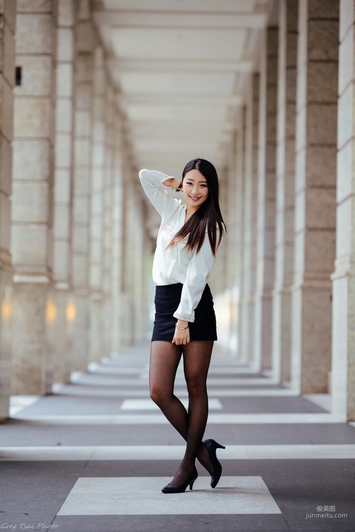 [Taiwan Beauties] Joan Xiaokui, Fresh Leg Model Style and Xinyi Street Snap Photo Set photo 32