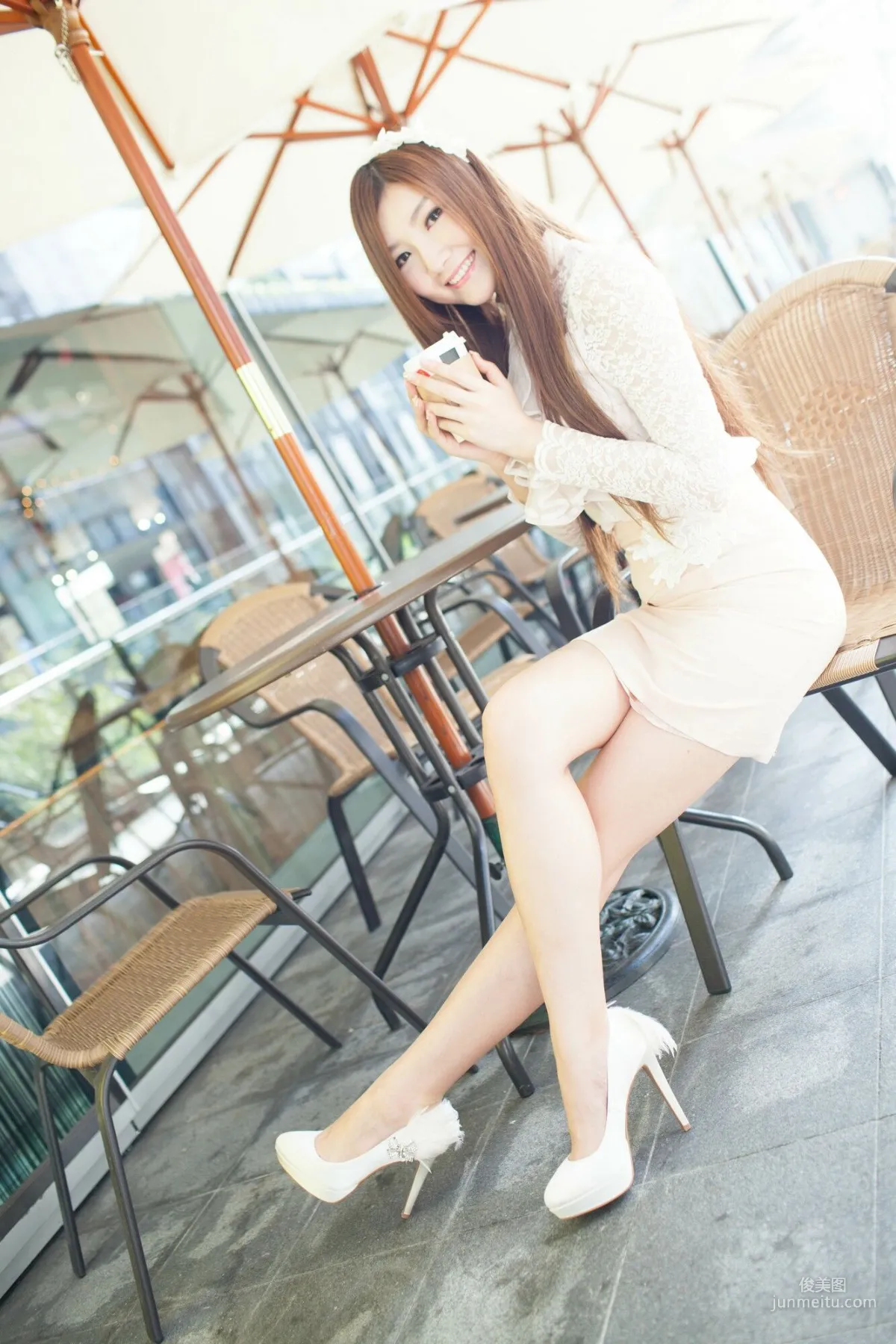[Taiwan Beauties] Michelle Xiaoyu, Xinyi District Street Snap, Lace + Bodycon Mini Skirt Photo Set photo 84