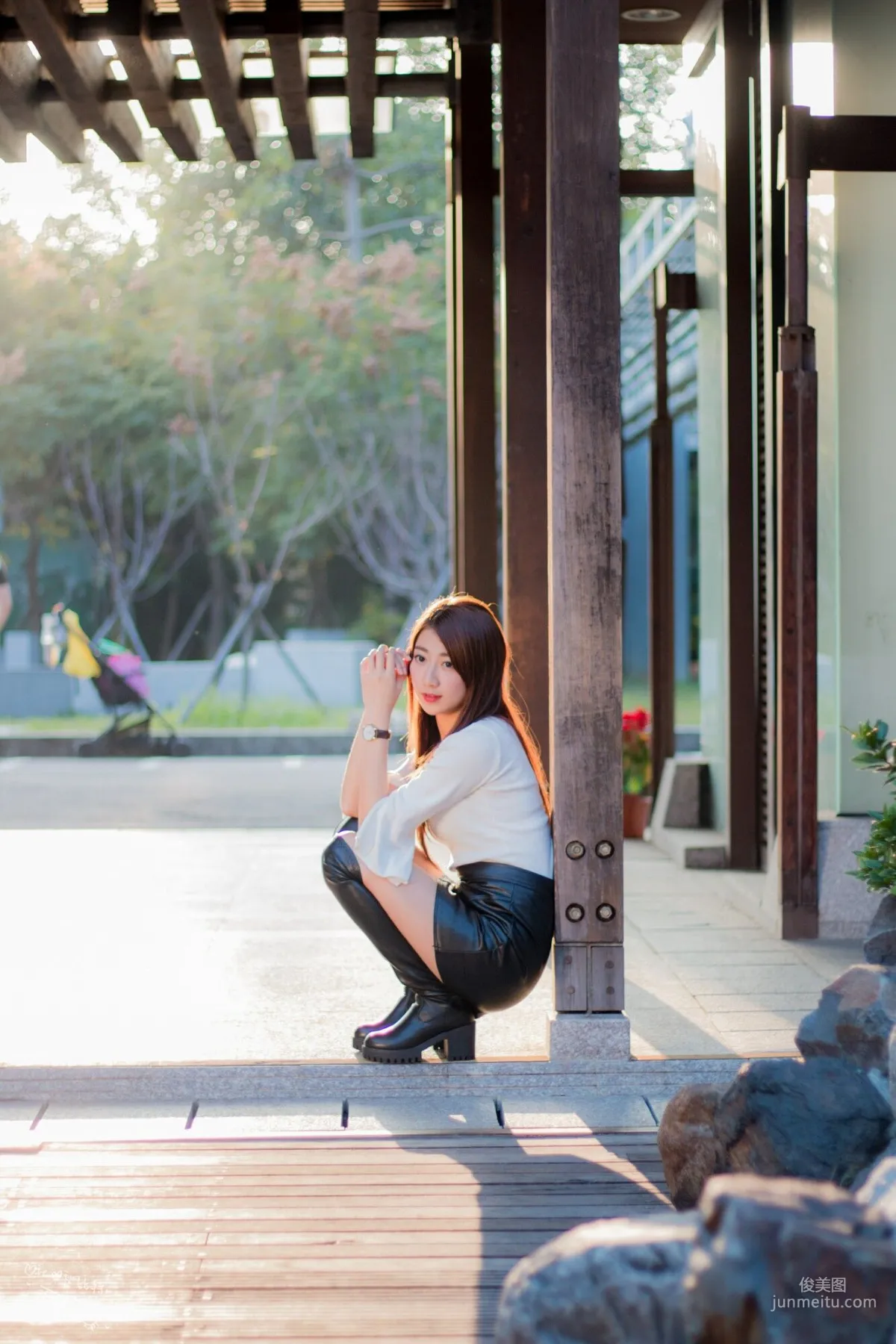 [Taiwan Beauties] Jiating Zhang Sweet Outdoor Shoot Short Skirt Series at Guangfu New Village Photo Set photo 48