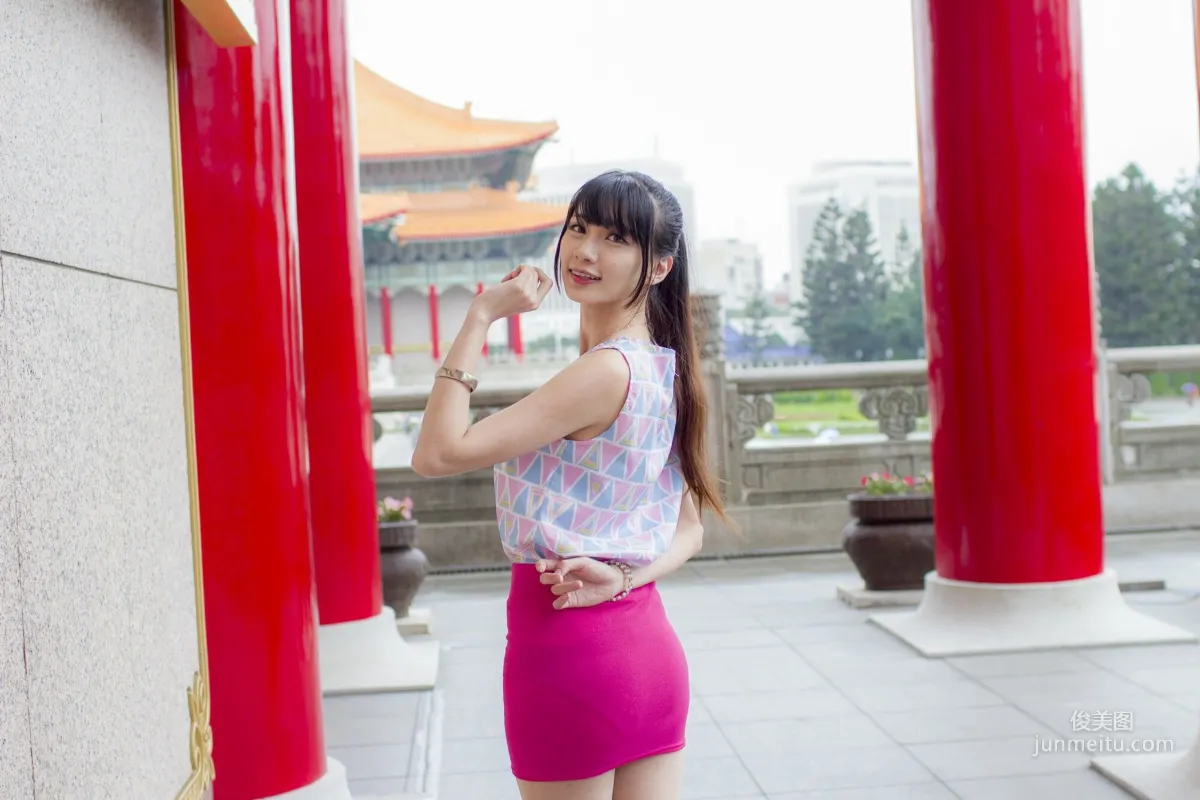 [Taiwan Beauties] Cai Yixin, Chiang Kai-shek Memorial Hall + Fujin Street Fashion Outdoor Shoot Photo Set photo 7