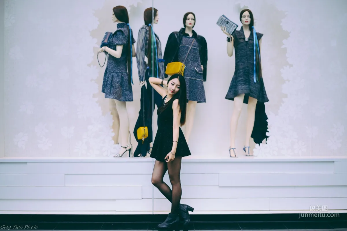 [Taiwan Beauties] Joan Xiaokui, Fresh Leg Model Style and Xinyi Street Snap Photo Set photo 26