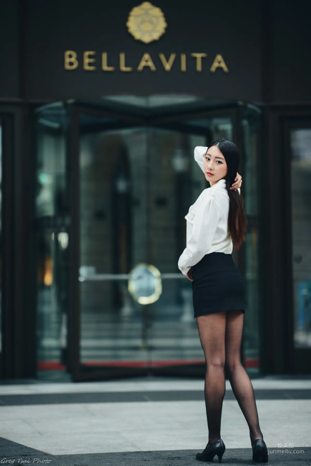 [Taiwan Beauties] Joan Xiaokui, Fresh Leg Model Style and Xinyi Street Snap Photo Set photo 35