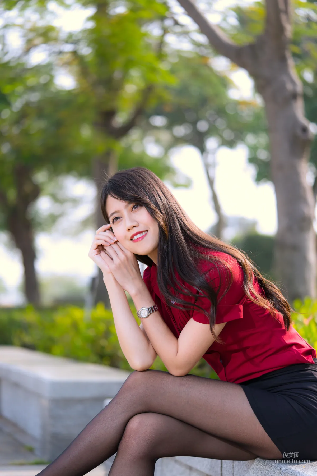 [Taiwan Beauties] Baoer Candy Dream Mall Black Stockings Street Snap Photo Set photo 69
