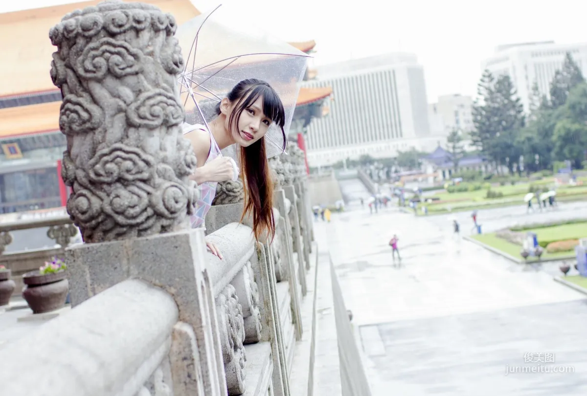 [Taiwan Beauties] Cai Yixin, Chiang Kai-shek Memorial Hall + Fujin Street Fashion Outdoor Shoot Photo Set photo 10