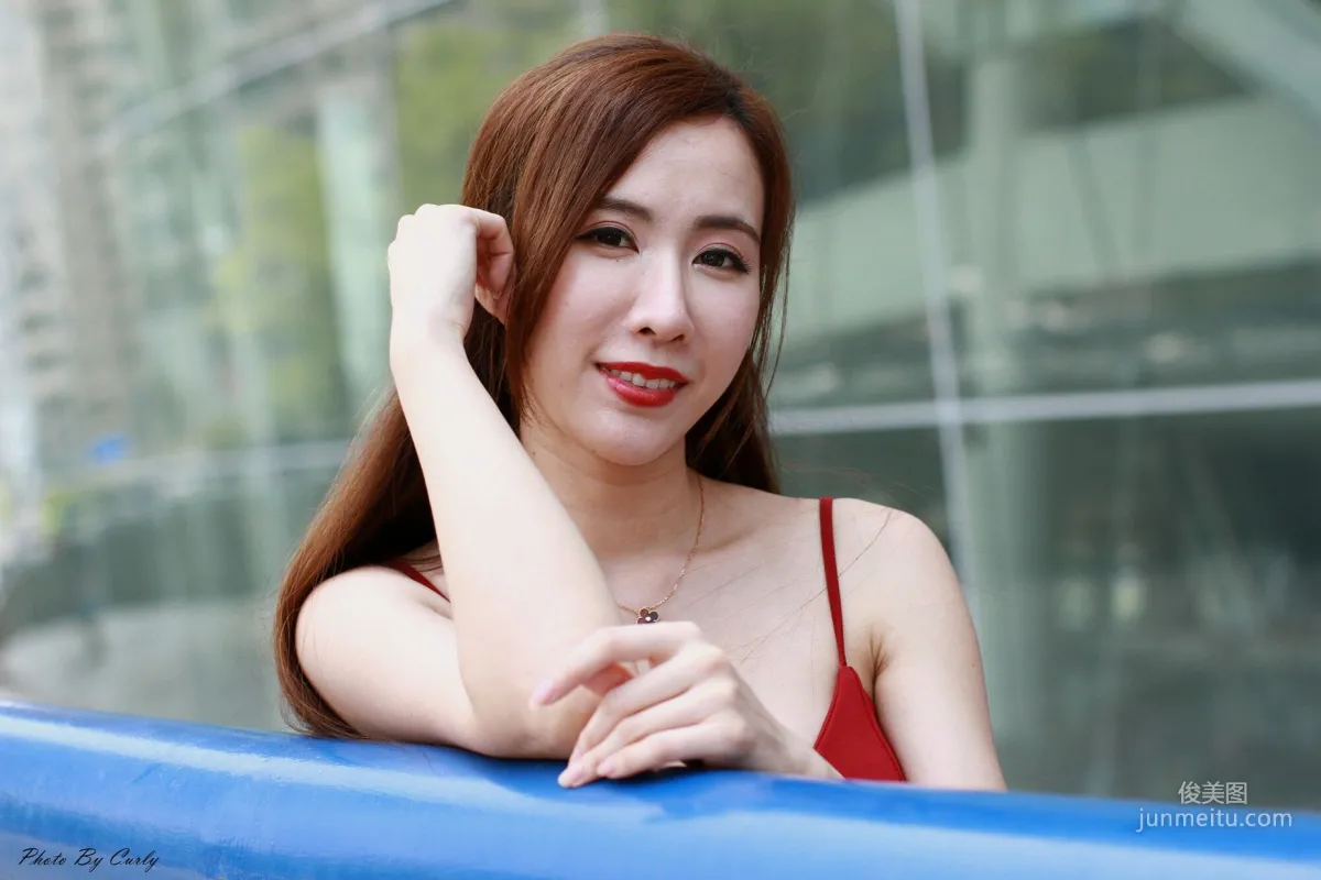 [Taiwan Beauties] Dora Zeng Yanxi, Kaohsiung Arena: Red Halter Bodycon Dress Photo Set photo 69