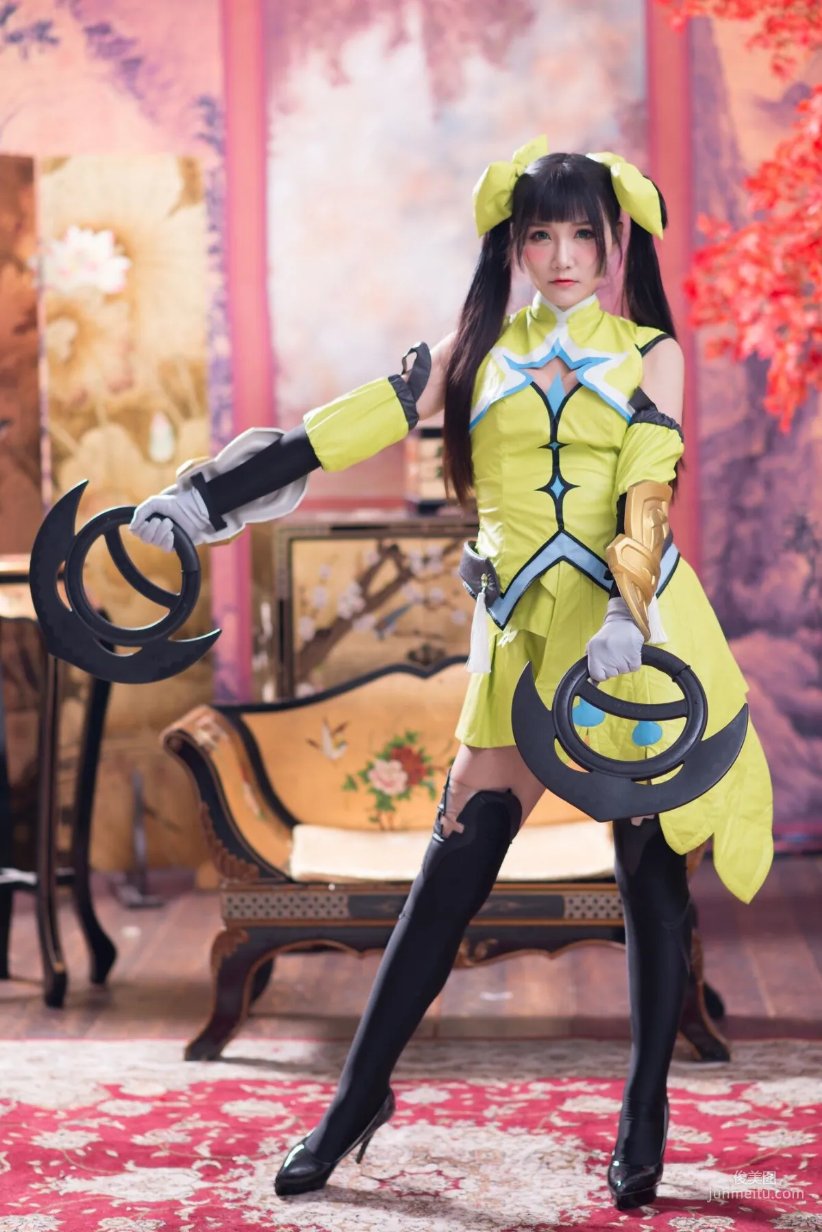 [台湾正妹] 乔乔儿《琴棚孙尚香 白丝》写真集1
