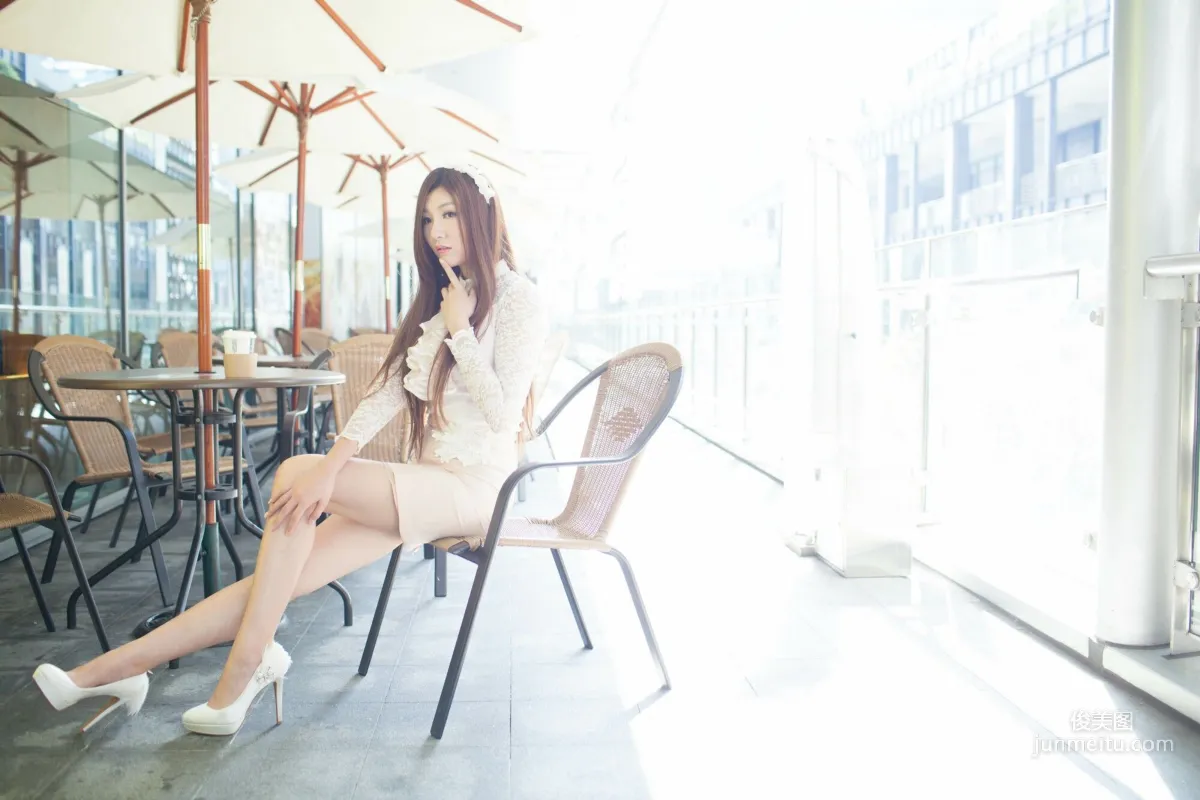 [Taiwan Beauties] Michelle Xiaoyu, Xinyi District Street Snap, Lace + Bodycon Mini Skirt Photo Set photo 99