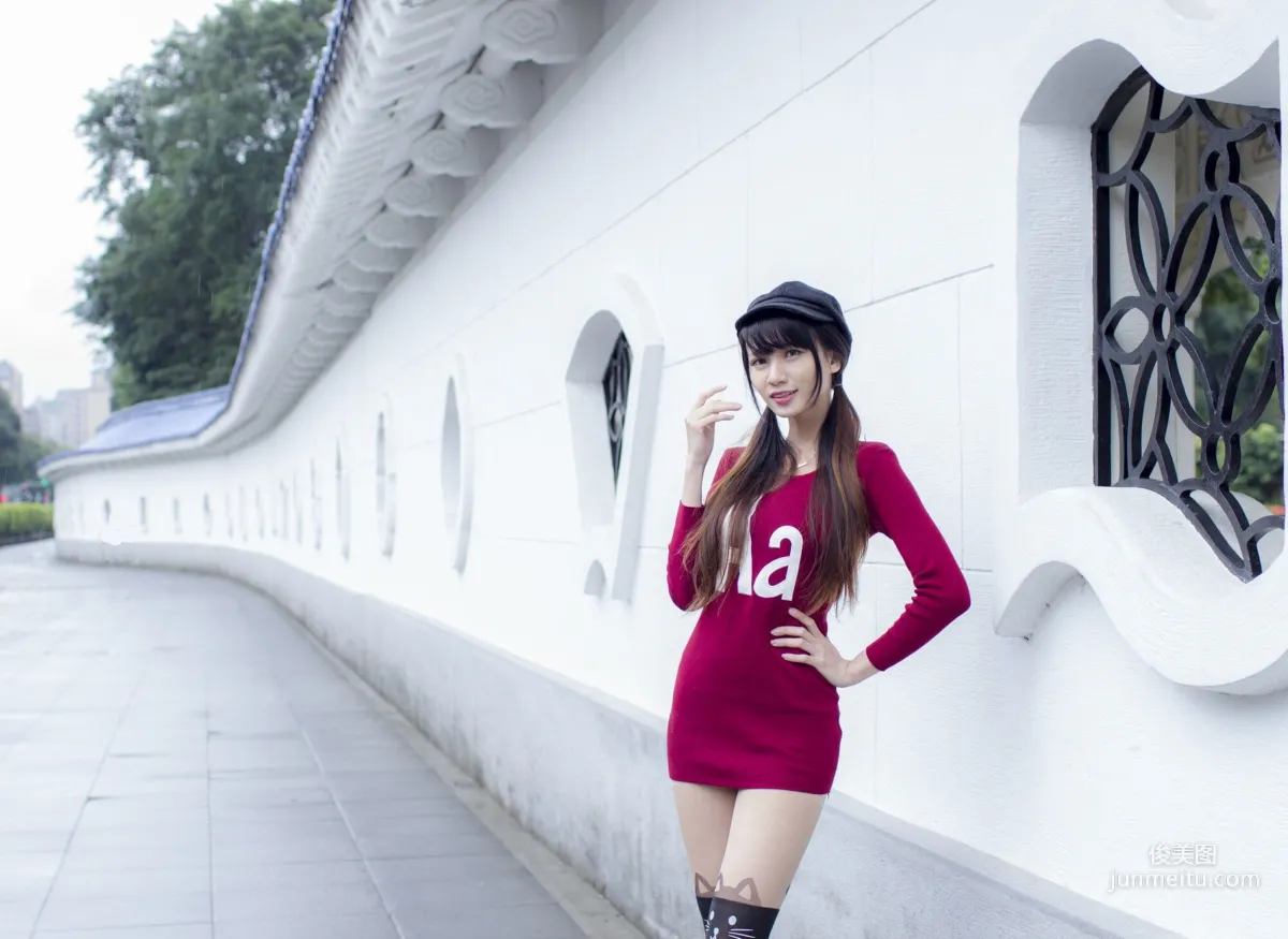 [Taiwan Beauties] Cai Yixin, Chiang Kai-shek Memorial Hall + Fujin Street Fashion Outdoor Shoot Photo Set photo 14