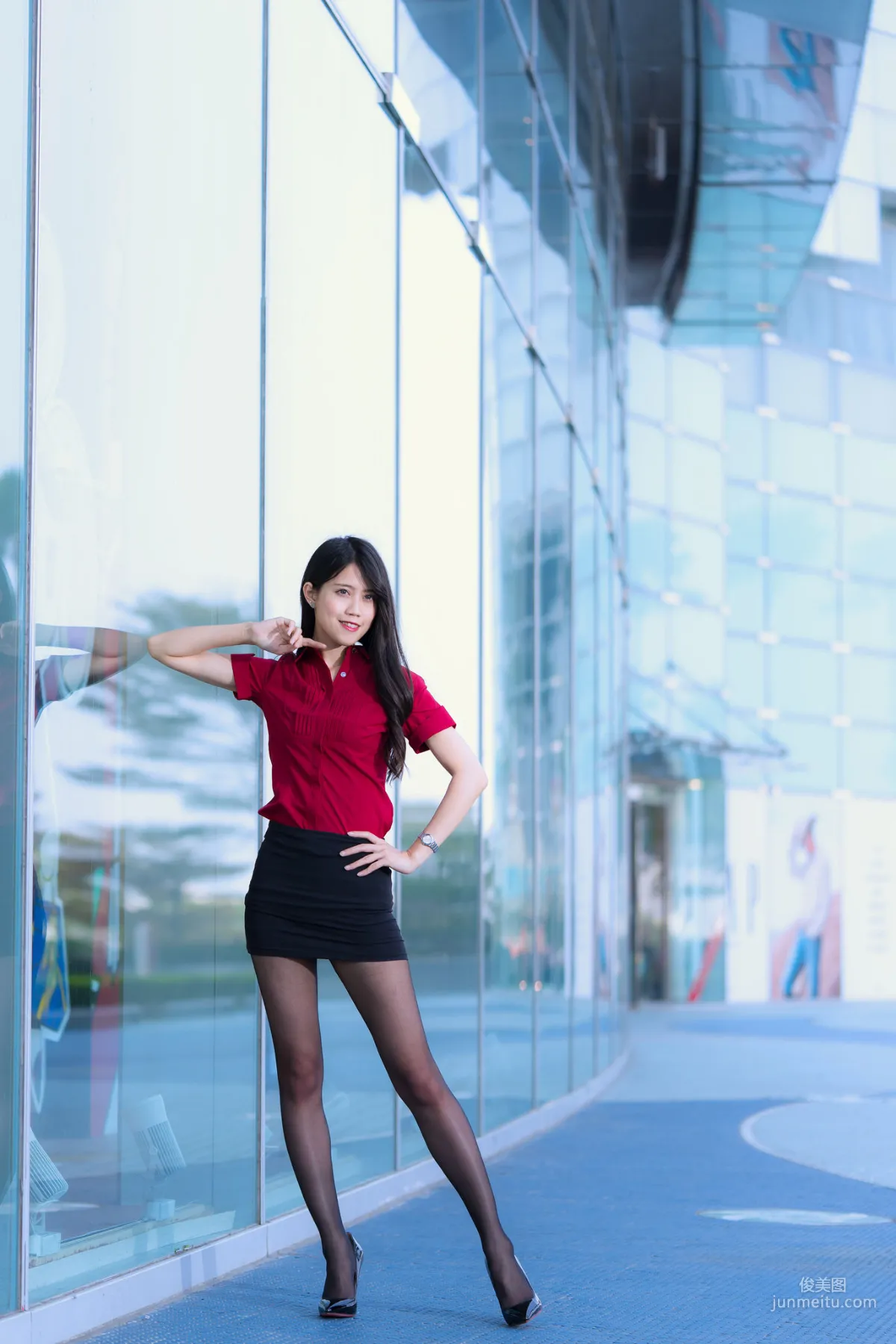 [Taiwan Beauties] Baoer Candy Dream Mall Black Stockings Street Snap Photo Set photo 81