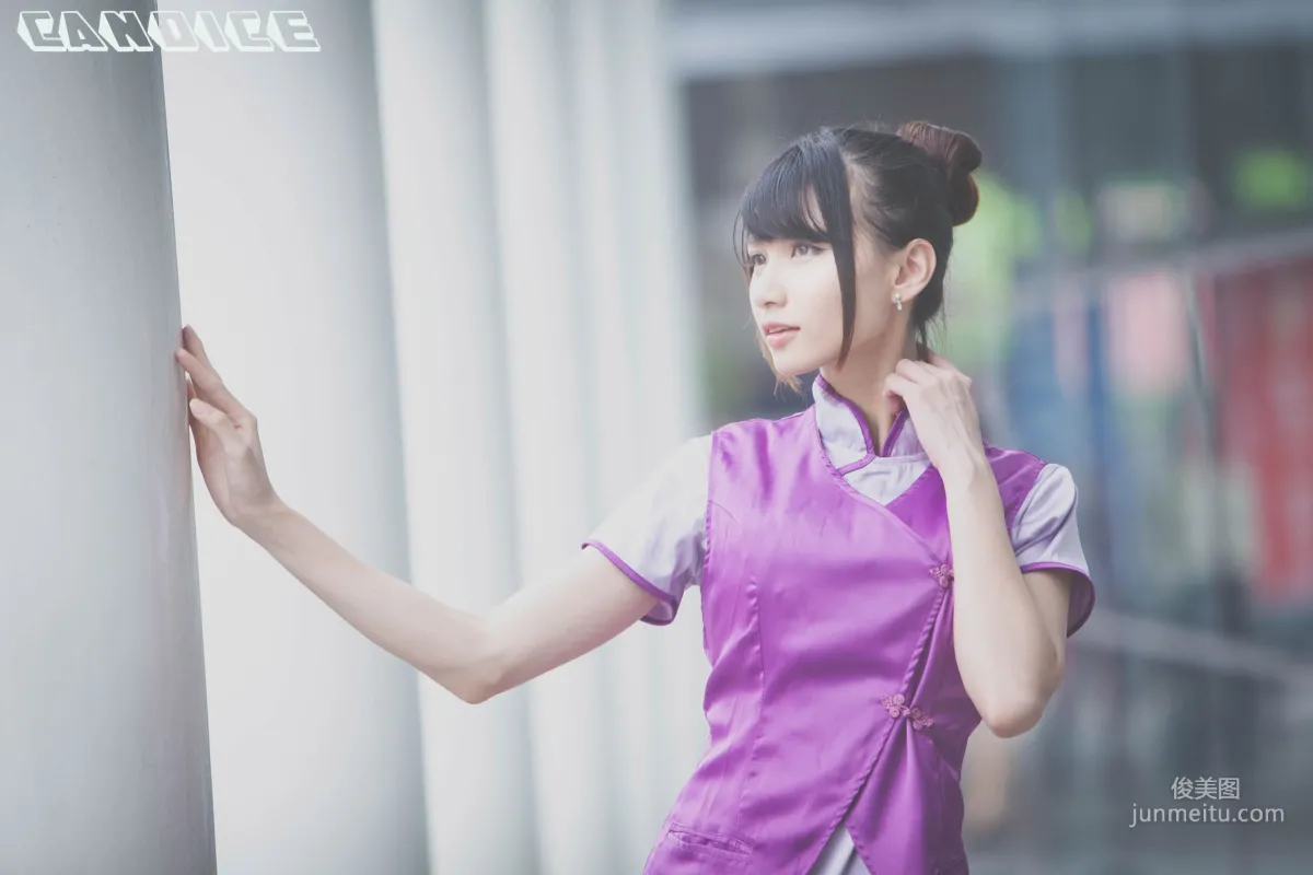[台灣正妹] 蔡譯心Candice《空姐黑絲街拍》 寫真集 34