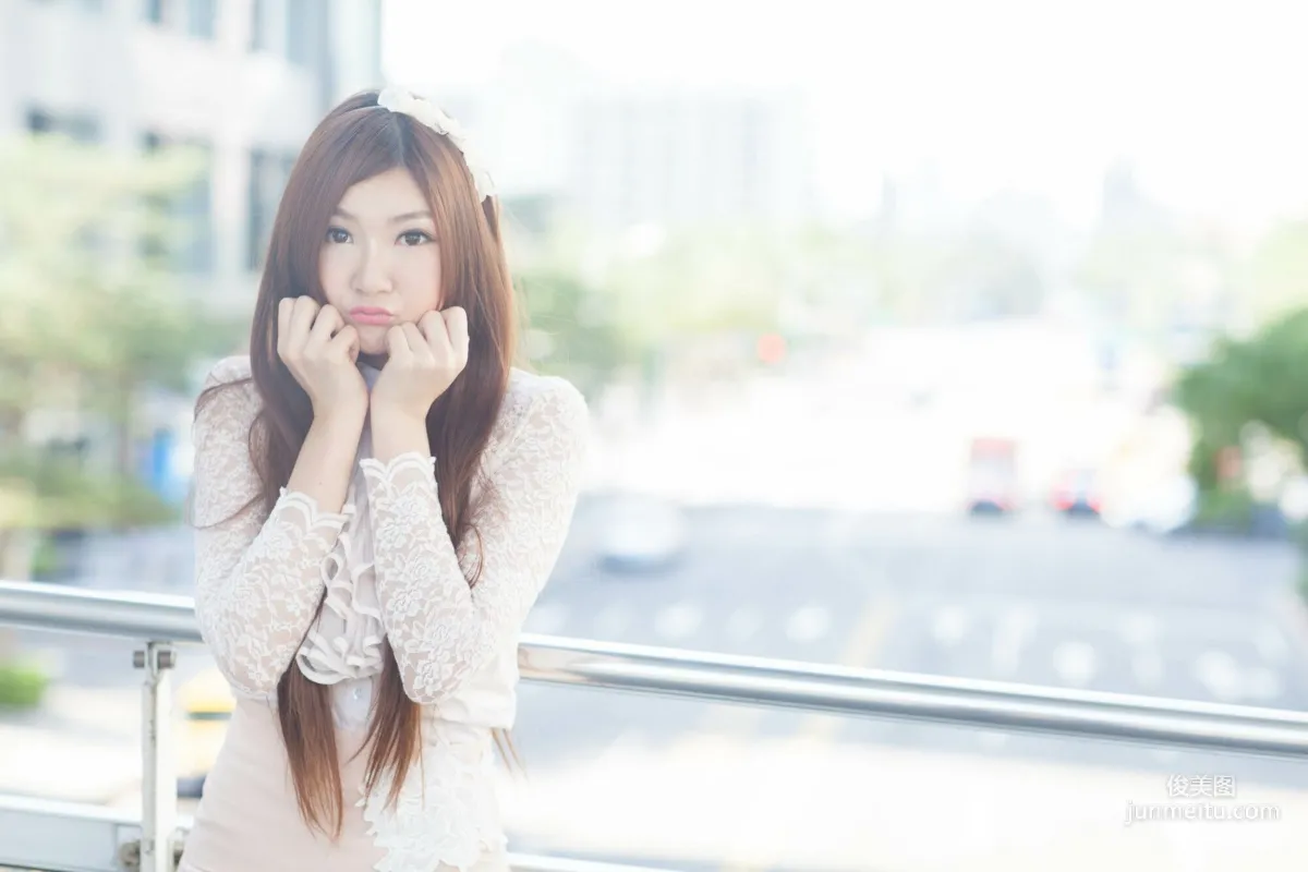 [Taiwan Beauties] Michelle Xiaoyu, Xinyi District Street Snap, Lace + Bodycon Mini Skirt Photo Set photo 59