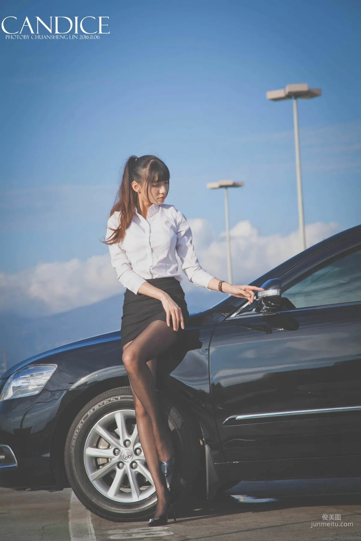 [台灣嫩模] 蔡譯心Candice《車外拍》 寫真集 38