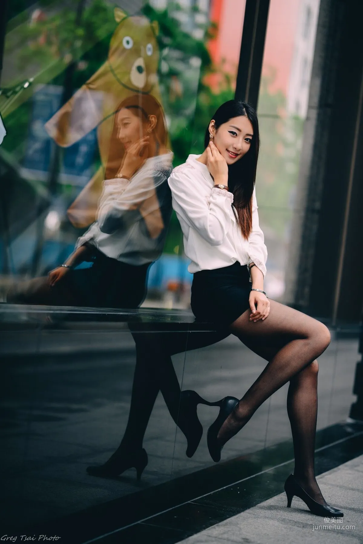 [Taiwan Beauties] Joan Xiaokui, Fresh Leg Model Style and Xinyi Street Snap Photo Set photo 25