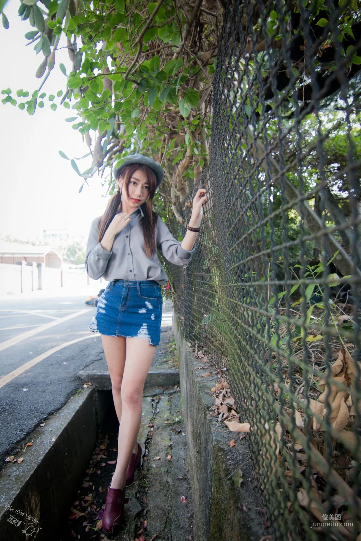 [Taiwan Beauties] Jiating Zhang Sweet Outdoor Shoot Short Skirt Series at Guangfu New Village Photo Set photo 54