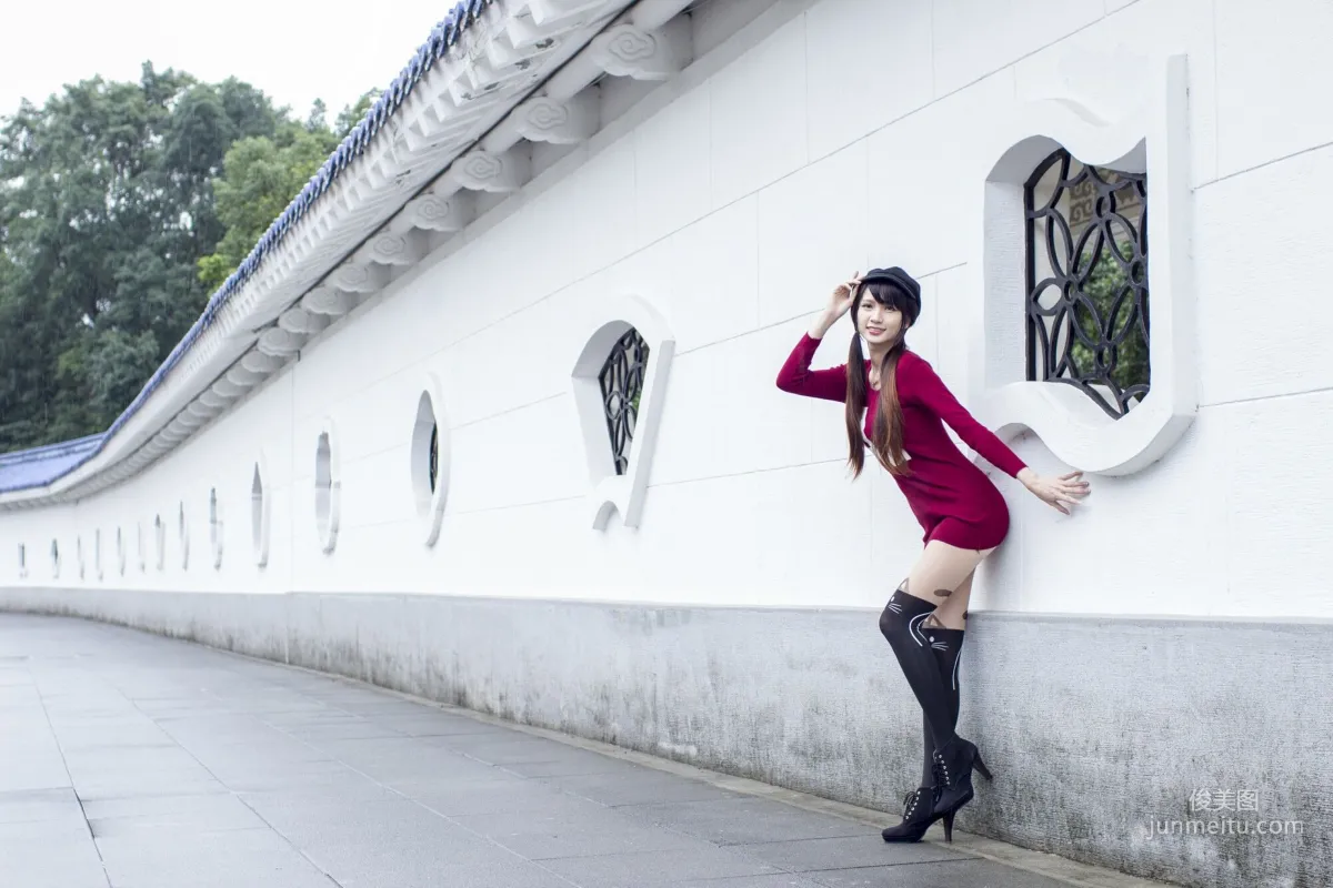 [Taiwan Beauties] Cai Yixin, Chiang Kai-shek Memorial Hall + Fujin Street Fashion Outdoor Shoot Photo Set photo 15