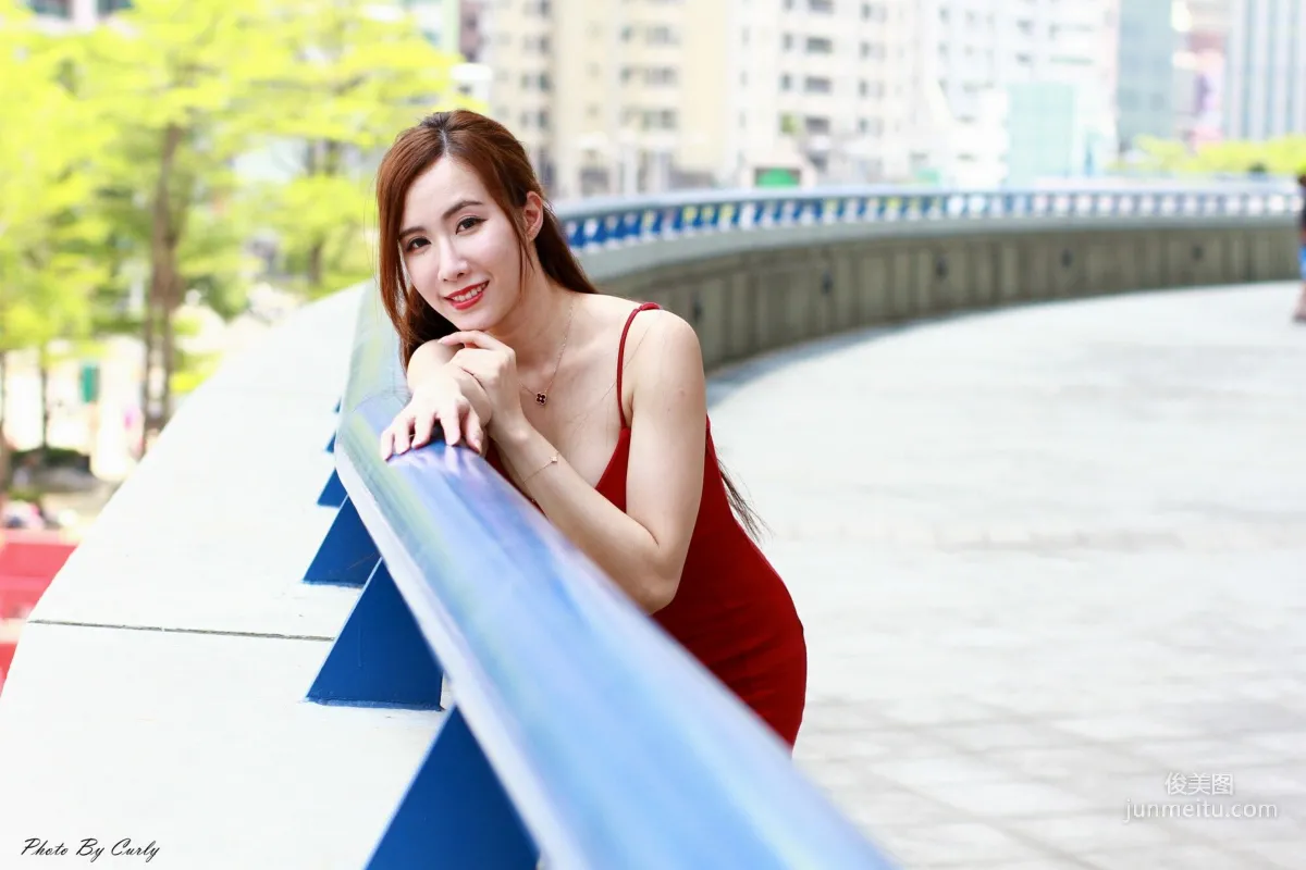 [Taiwan Beauties] Dora Zeng Yanxi, Kaohsiung Arena: Red Halter Bodycon Dress Photo Set photo 68