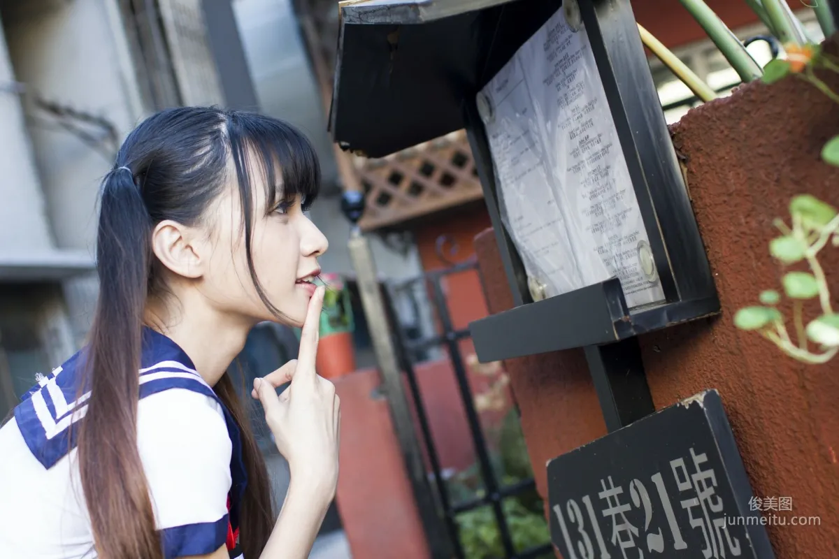 [Taiwan Beauties] Cai Yixin, Chiang Kai-shek Memorial Hall + Fujin Street Fashion Outdoor Shoot Photo Set photo 45